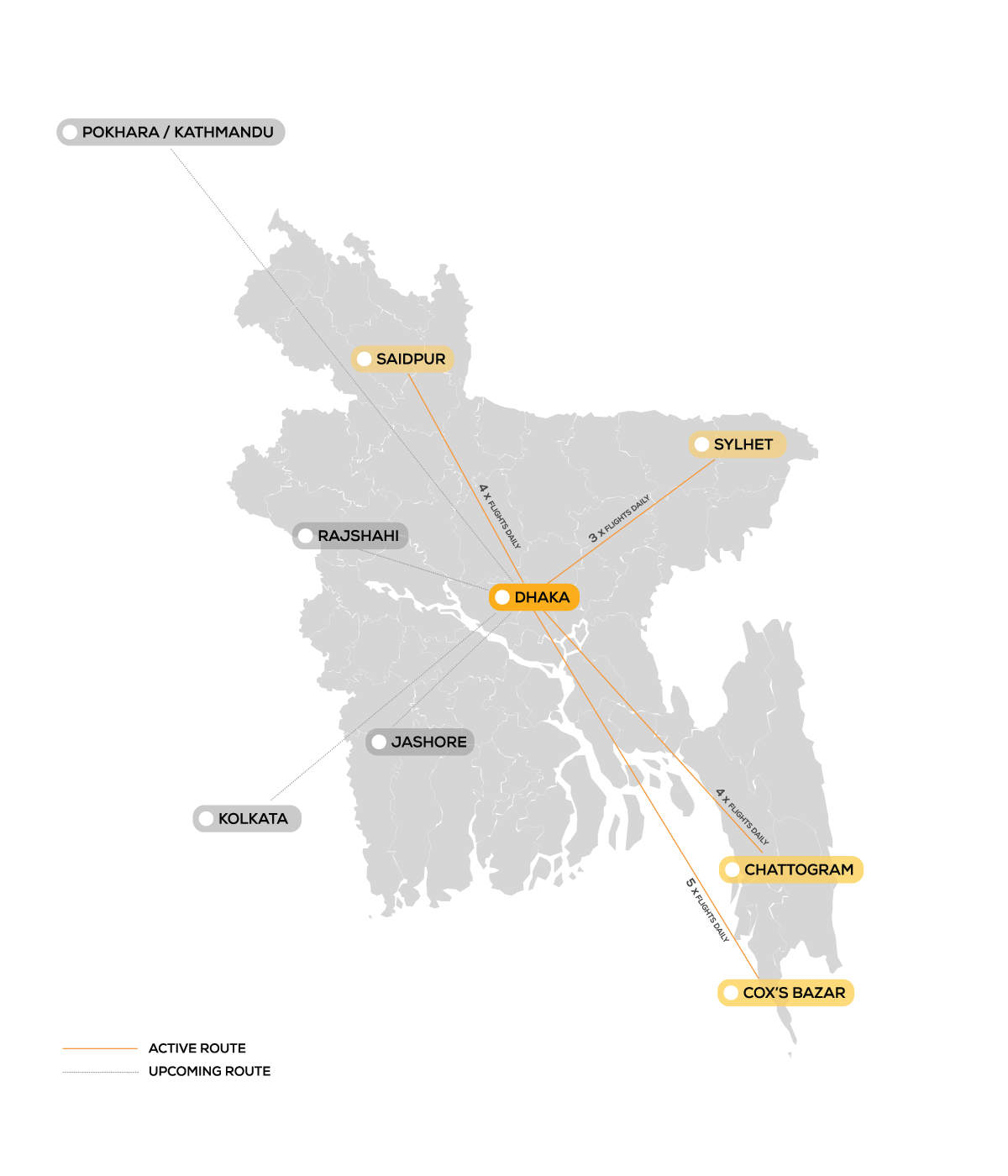 Air Astra Route Map
